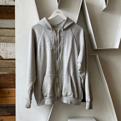 80’s Thermal Lined Zip Hoodie - Large