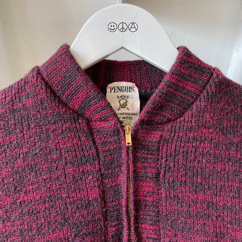 50’s Penguin Zip Sweater - XL
