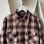 70’s Pendleton Wool Plaid Loop Collar - XL
