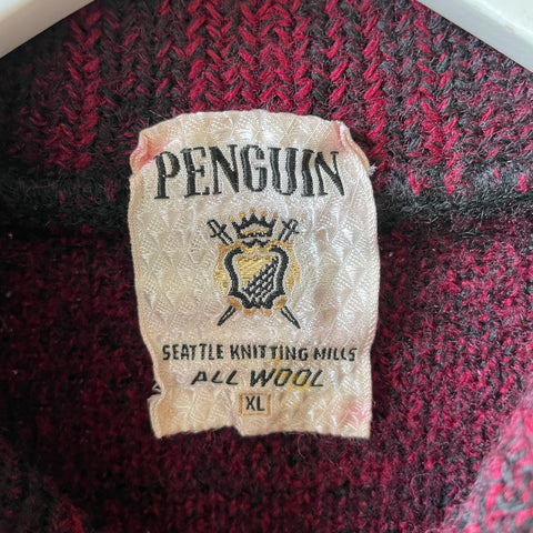50’s Penguin Zip Sweater - XL