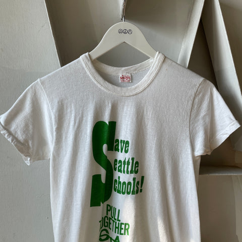 70’s Save Seattle Schools Tee - XXS