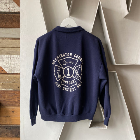 70's Fireman 1/4 Zip Sweat - XL
