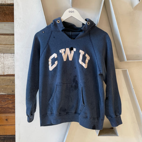 80’s Champion Thrashed CWU Hoodie - Large