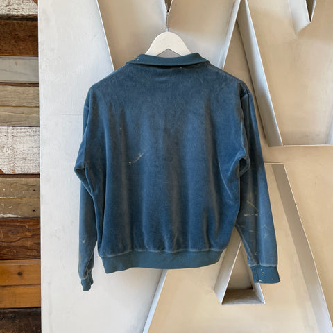 60’s Painted Velour Quarter Zip - Medium