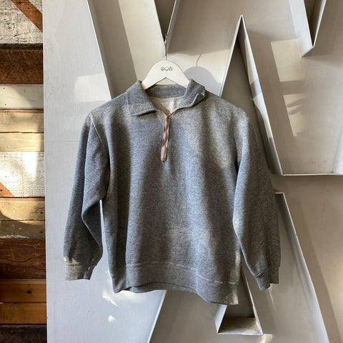 60's Heather Quarter Zip Sweatshirt - Small