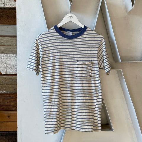 70’s Striped Pocket Tee - Medium