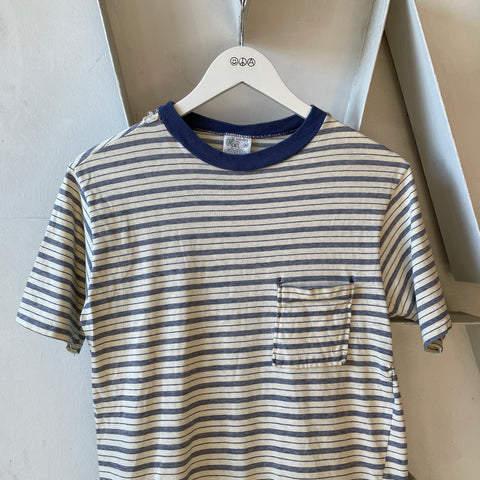 70’s Striped Pocket Tee - Medium