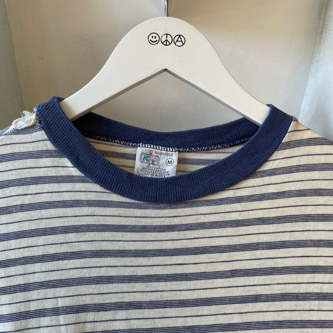 70’s Striped Pocket Tee - Medium