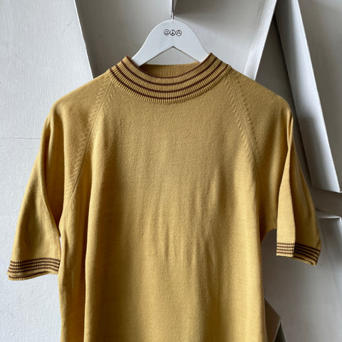 60’s Mock Neck Raglan Sweater - Medium