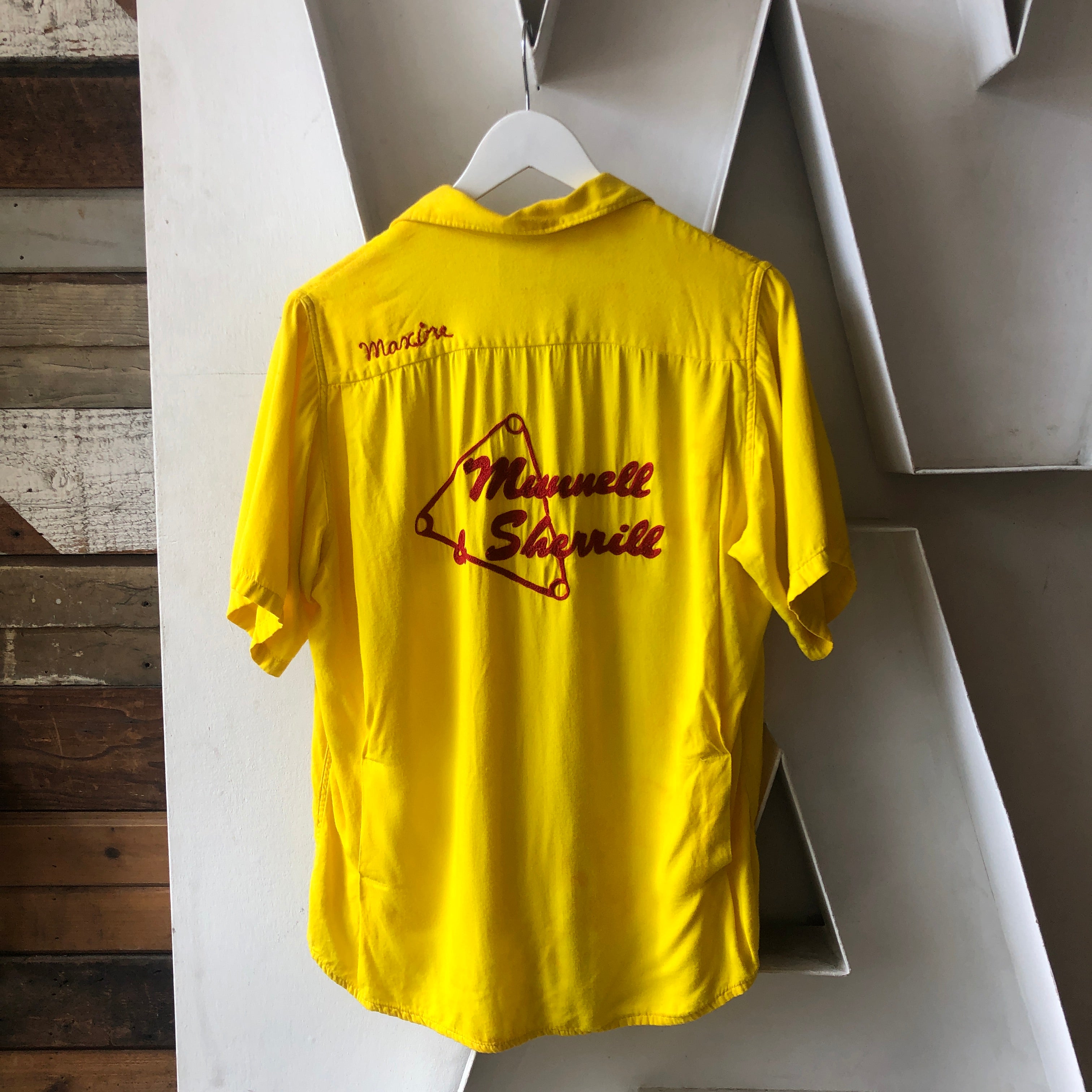 Hilton] Vintage Rayon Bowling Shirt [1960s-] Vintage Bowling