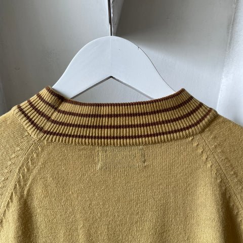 60’s Mock Neck Raglan Sweater - Medium