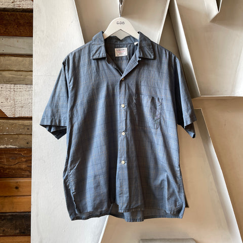 60’s Arrow Loop Collar Button-Up - Large