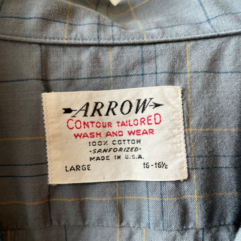 60’s Arrow Loop Collar Button-Up - Large
