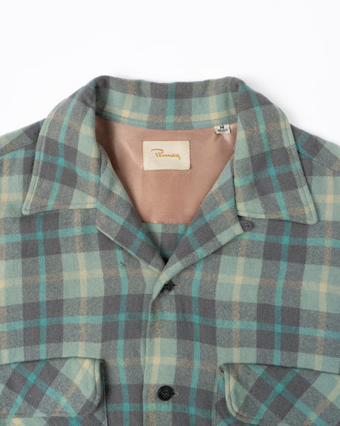 50’s Penney’s Plaid Loop Collar Flannel - Medium