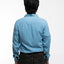 60’s Baby Blue Loop Collar Shirt - Small