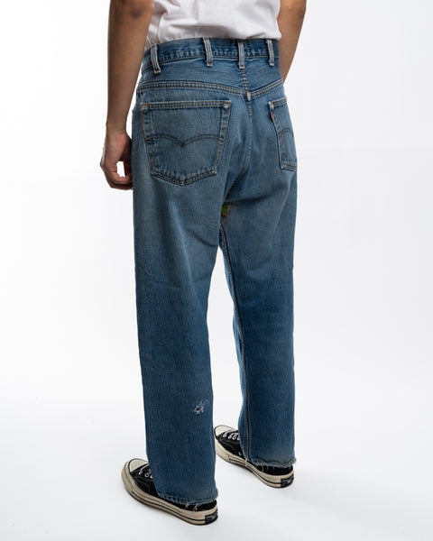 90’s Peace Patched Levi’s 501 Denim - 36” x 25.5”