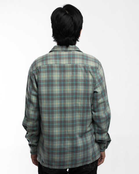50’s Penney’s Plaid Loop Collar Flannel - Medium