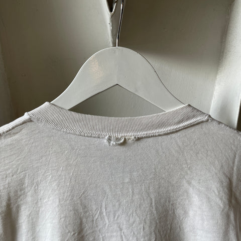 80’s Blank White Tee - Medium