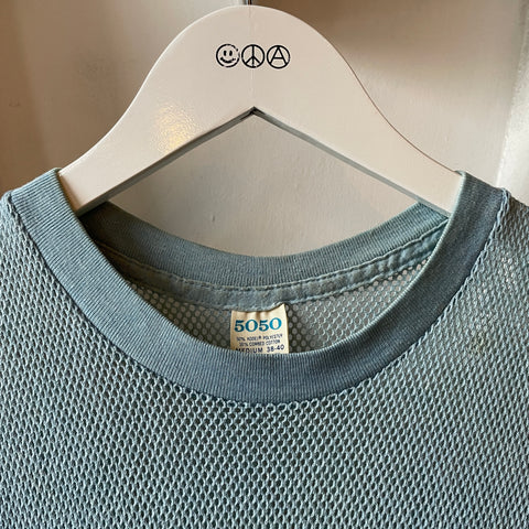 70’s Blue Mesh Tee - Medium
