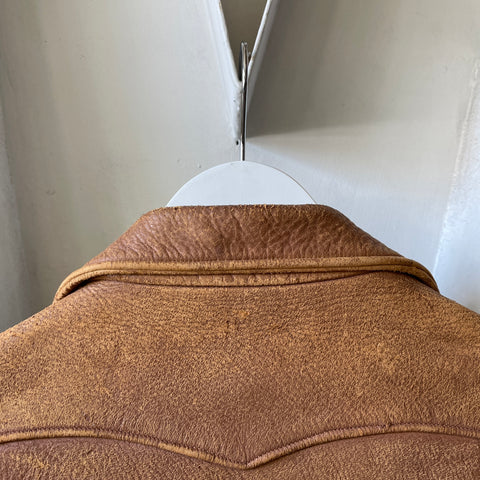 50’s Buckskin Fringe Pocket Leather Jacket - Small