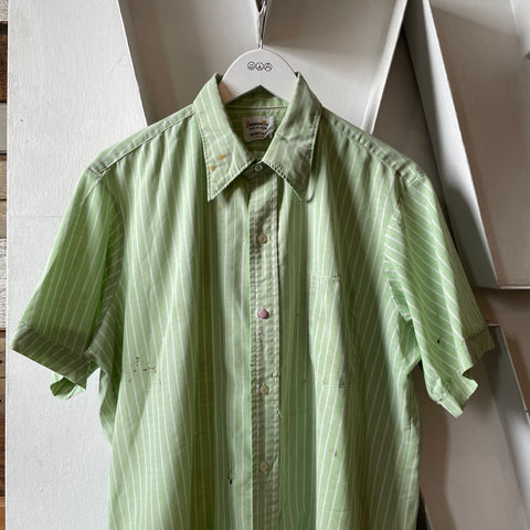 60’s Newport Striped Work Shirt - Large