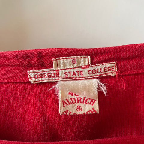40’s Oregon State College Gym Blouse - Small