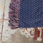 40's Patterned Blue Scarf - OS