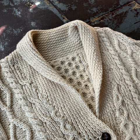 70’s Chunky Knit Cardigan - XL