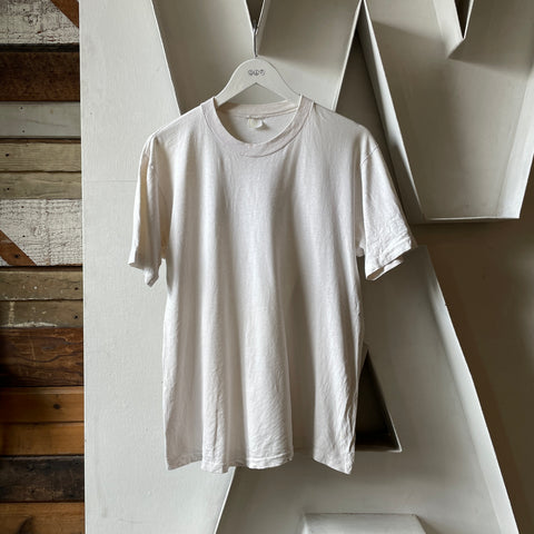 80’s Blank White Tee - Medium