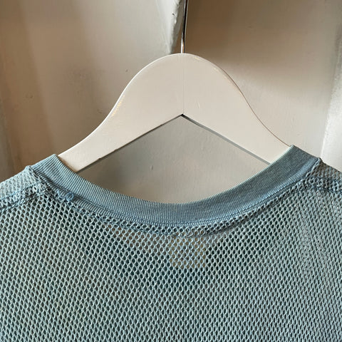 70’s Blue Mesh Tee - Medium