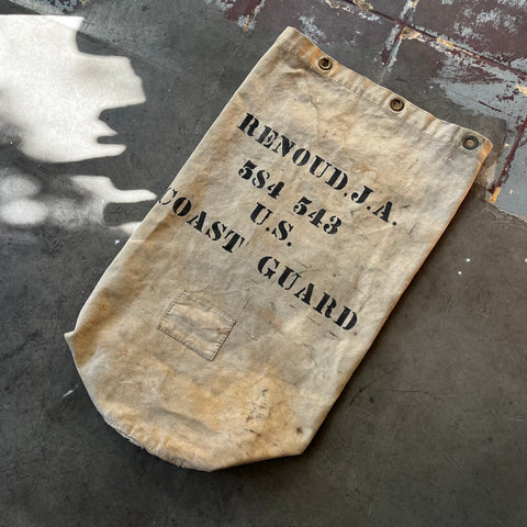 50’s Coast Guard Canvas Bag - OS