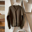 40’s Red Cross Knit Sweater - Large