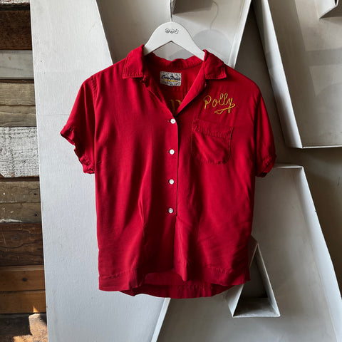 60’s Rayon Bowling Shirt - Small