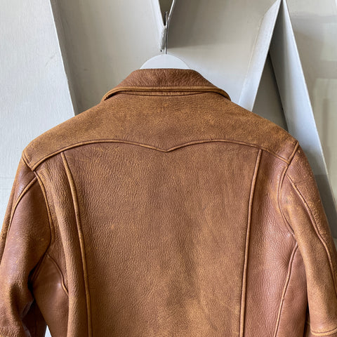 50’s Buckskin Fringe Pocket Leather Jacket - Small
