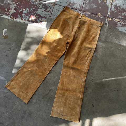 70’s Suede Leather Pants - 37” x 31”