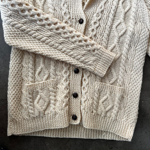 70’s Chunky Knit Cardigan - XL
