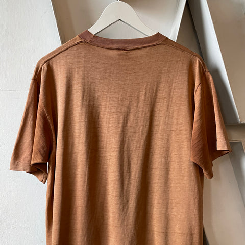 70’s Thrashed Brown Pocket Tee - Large