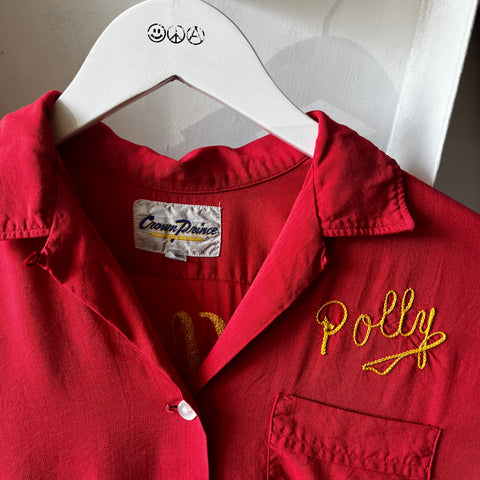 60’s Rayon Bowling Shirt - Small