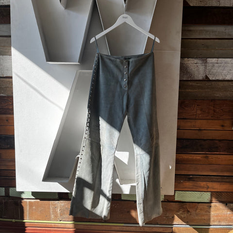 80's Suede Studded Pants - 30” x 33”