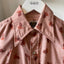 70’s Leaf Print Western Shirt - Medium