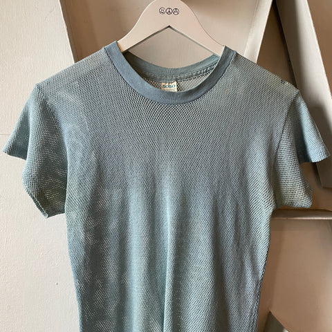 70’s Blue Mesh Tee - Medium