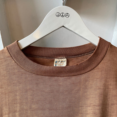 70’s Thrashed Brown Pocket Tee - Large