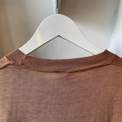 70’s Thrashed Brown Pocket Tee - Large