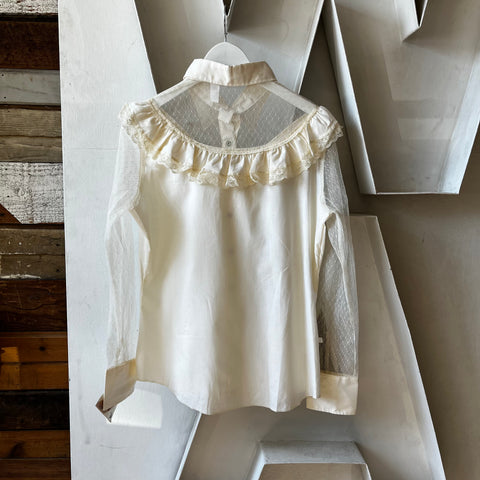 70’s Lace Wrangler Western Shirt - Medium