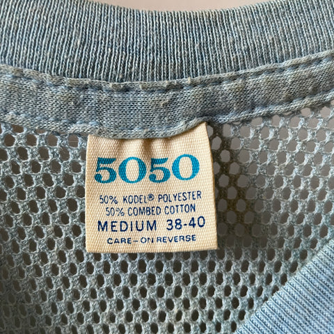 70’s Blue Mesh Tee - Medium