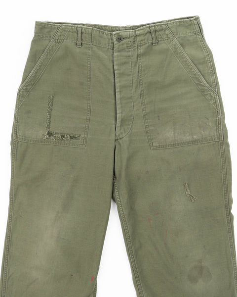 60’s Repaired OG-107 Utility Trousers - 33” x 26”