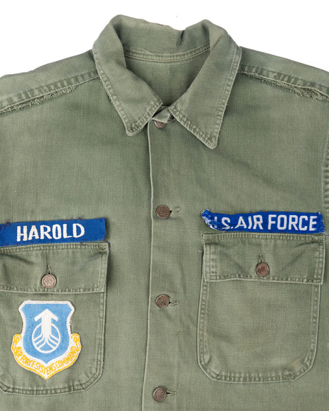 60’s Air Force 13 Star Baker Shirt - Large