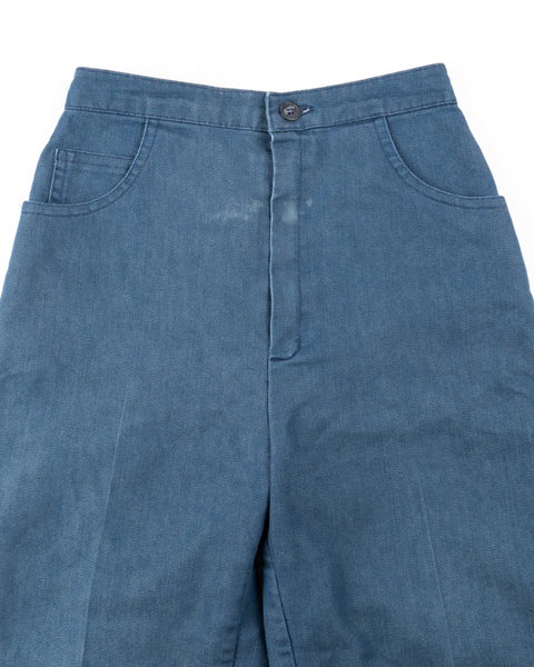 70’s Denim Trousers - 24” x 26”