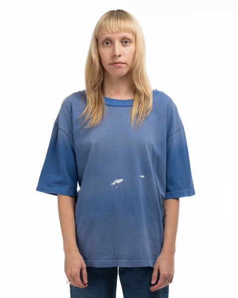 80’s Faded Blank Ringer Tee - Medium