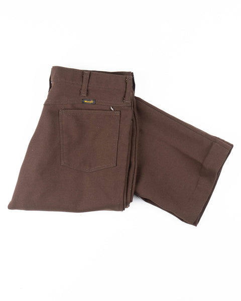 70’s Wrangler Poly Trousers - 33” x 26.5”